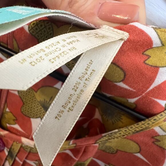 MATILDA JANE Women's Character Counts Orange Floral Mini Dress Small Retro Boho - Picture 7 of 15